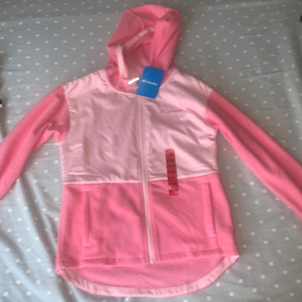 Kids pink Columbia sweater